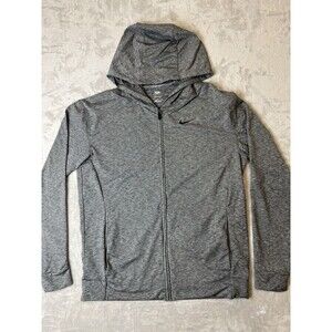 Nike Yoga Dri-FIT Women’s Full Zip Hoodie Jacket M Gray Lightweight